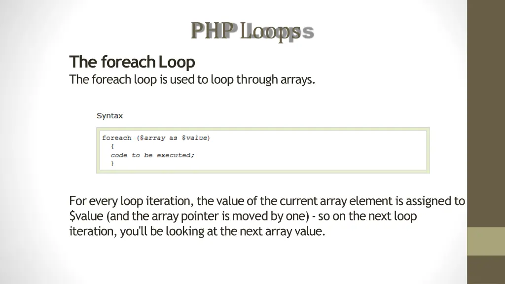 php loops 7