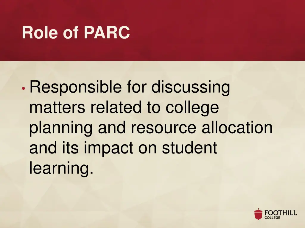 role of parc