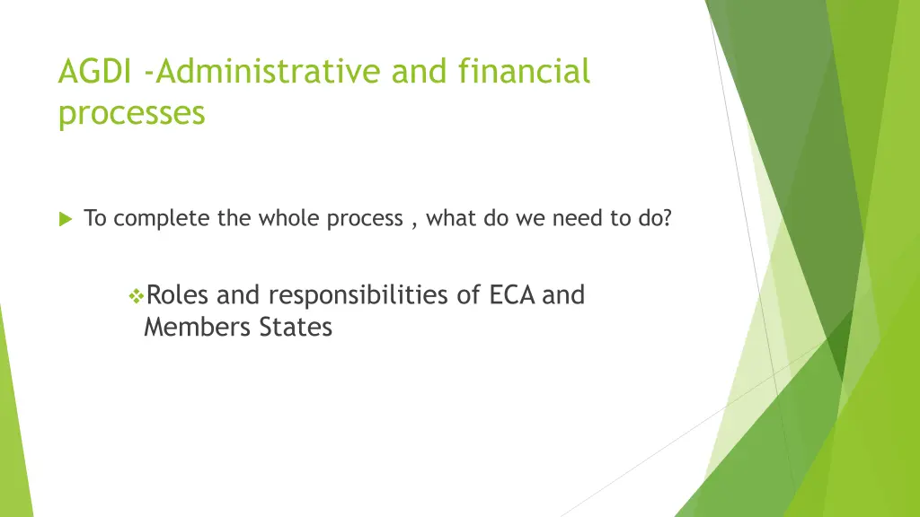agdi administrative and financial processes 2