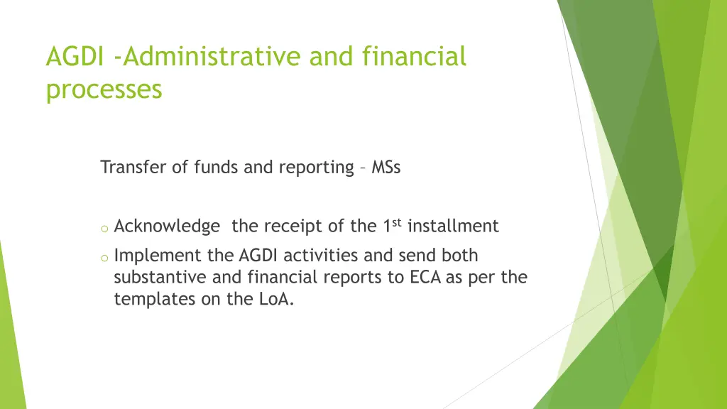 agdi administrative and financial processes 6