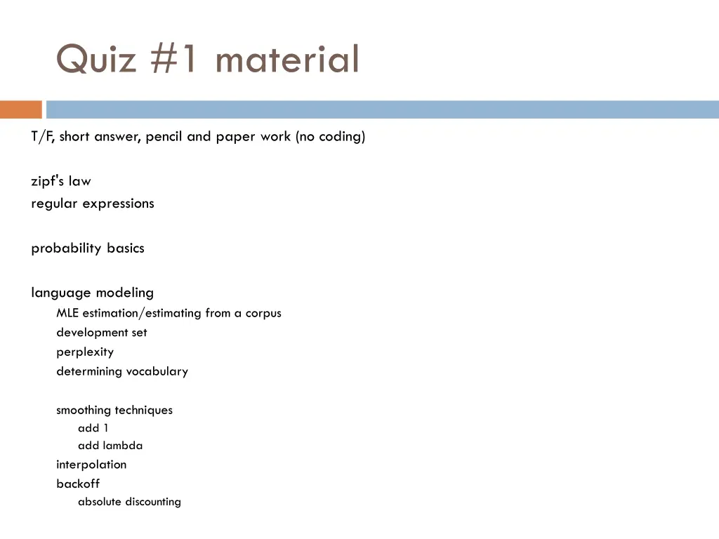 quiz 1 material