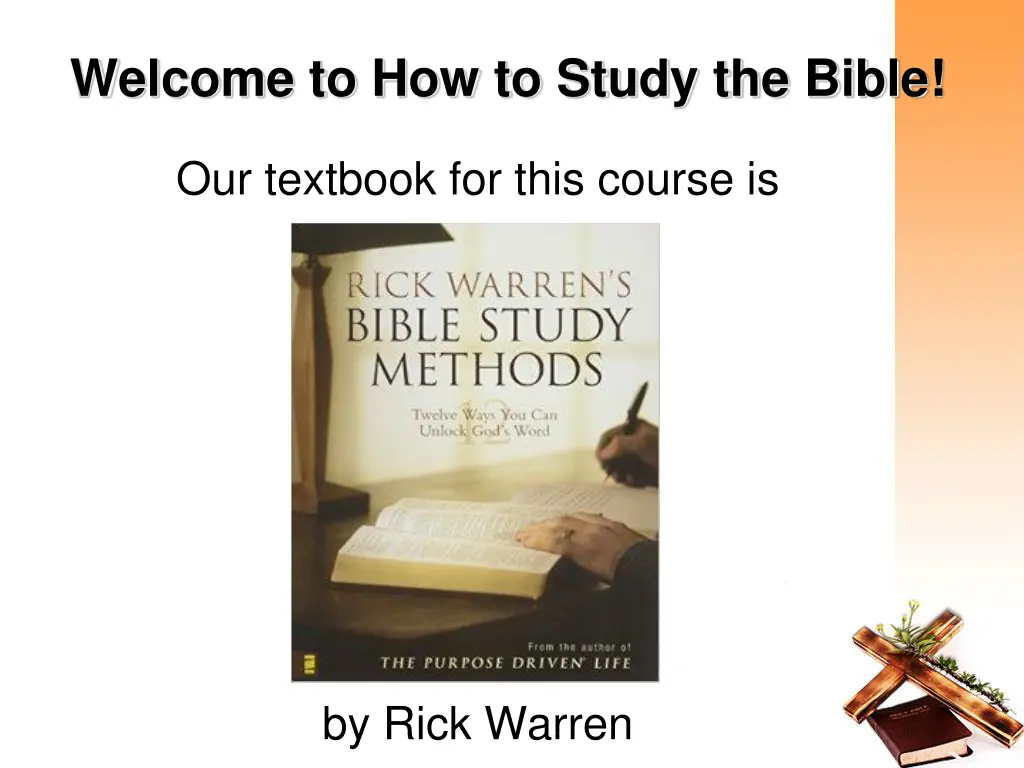 welcome to how to study the bible