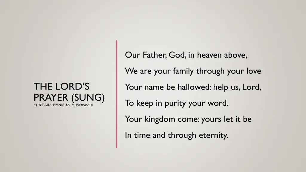 our father god in heaven above