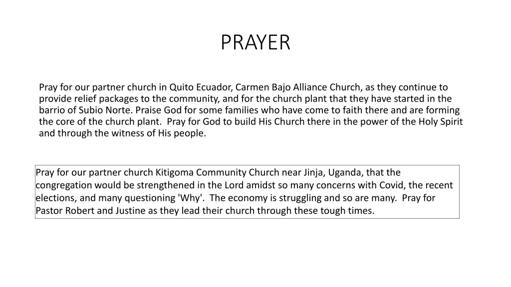prayer