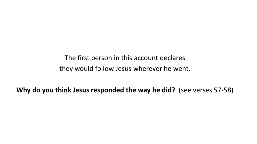 the first person in this account declares they