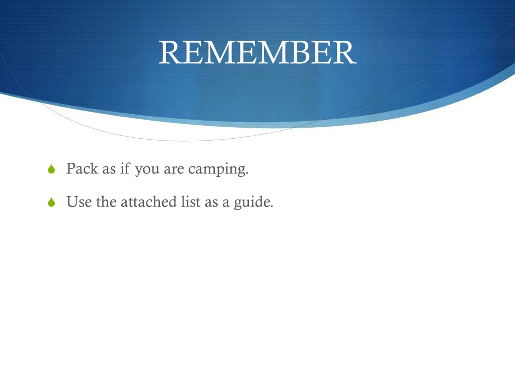 remember