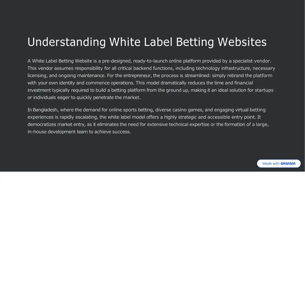 understanding white label betting websites