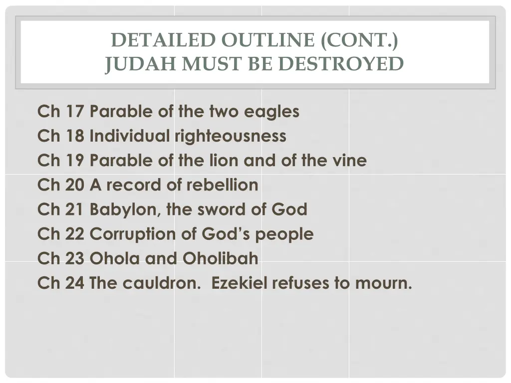 detailed outline cont judah must be destroyed