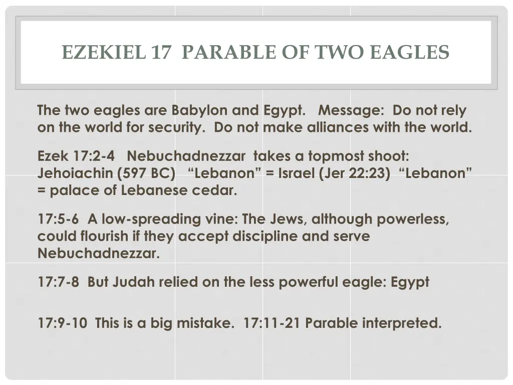ezekiel 17 parable of two eagles