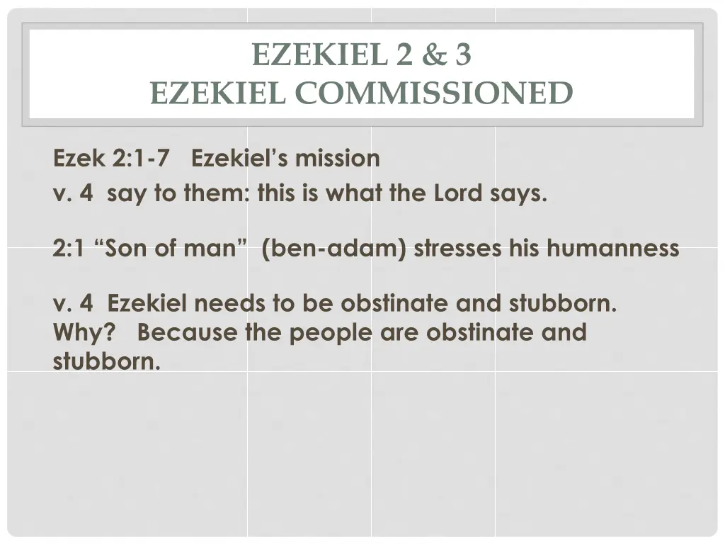 ezekiel 2 3 ezekiel commissioned