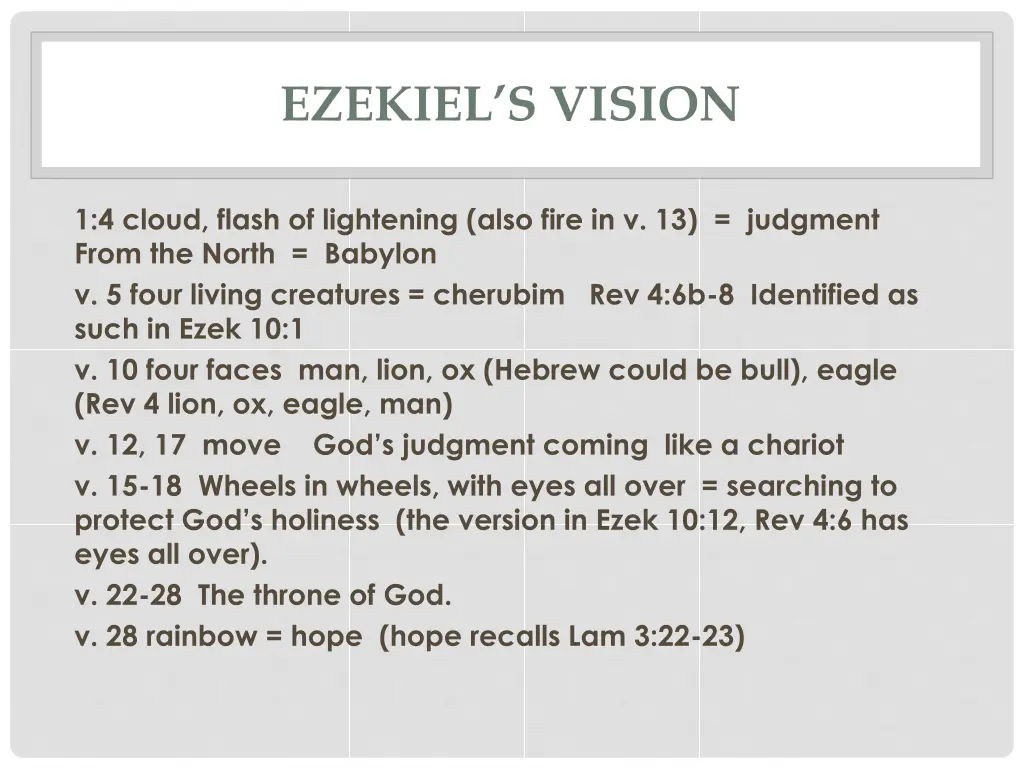 ezekiel s vision
