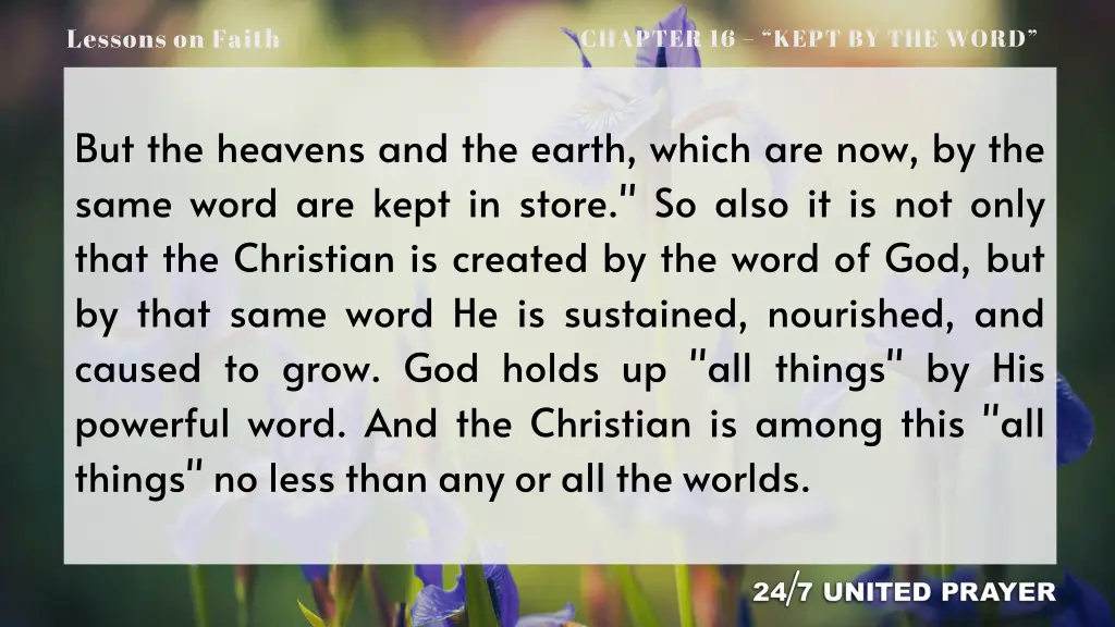 lessons on faith 8