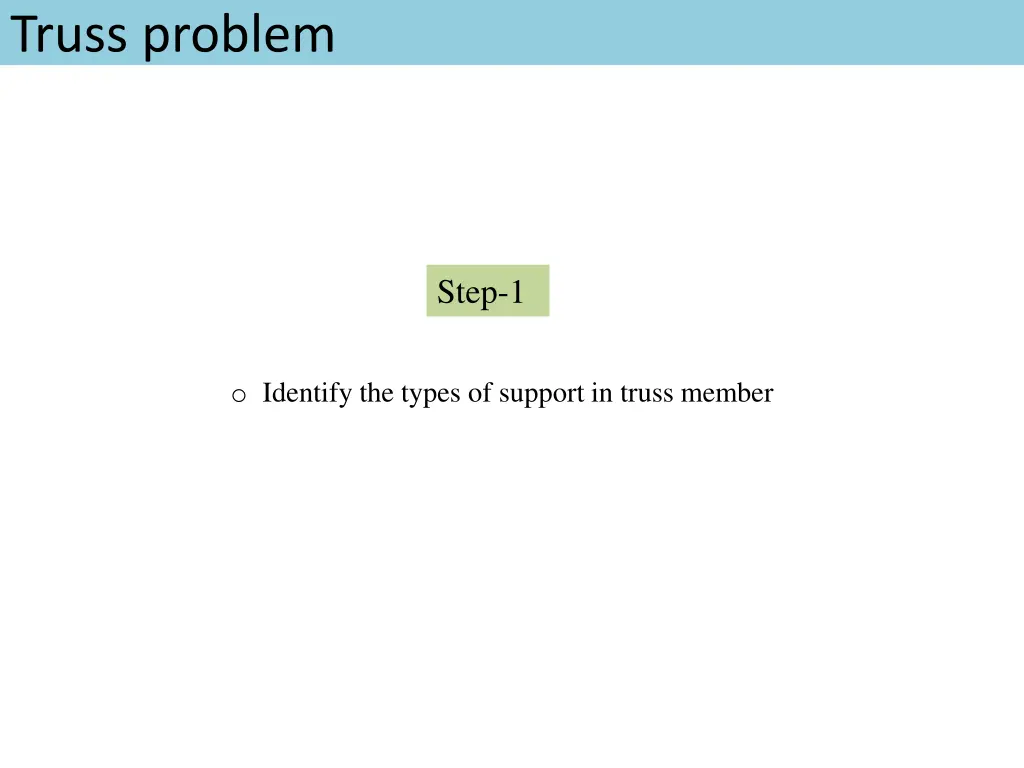 truss problem