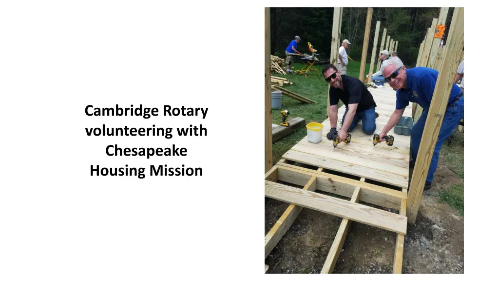 cambridge rotary volunteering with chesapeake