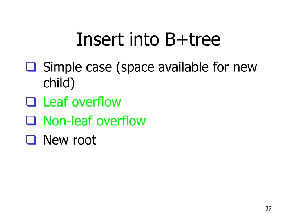 insert into b tree 3