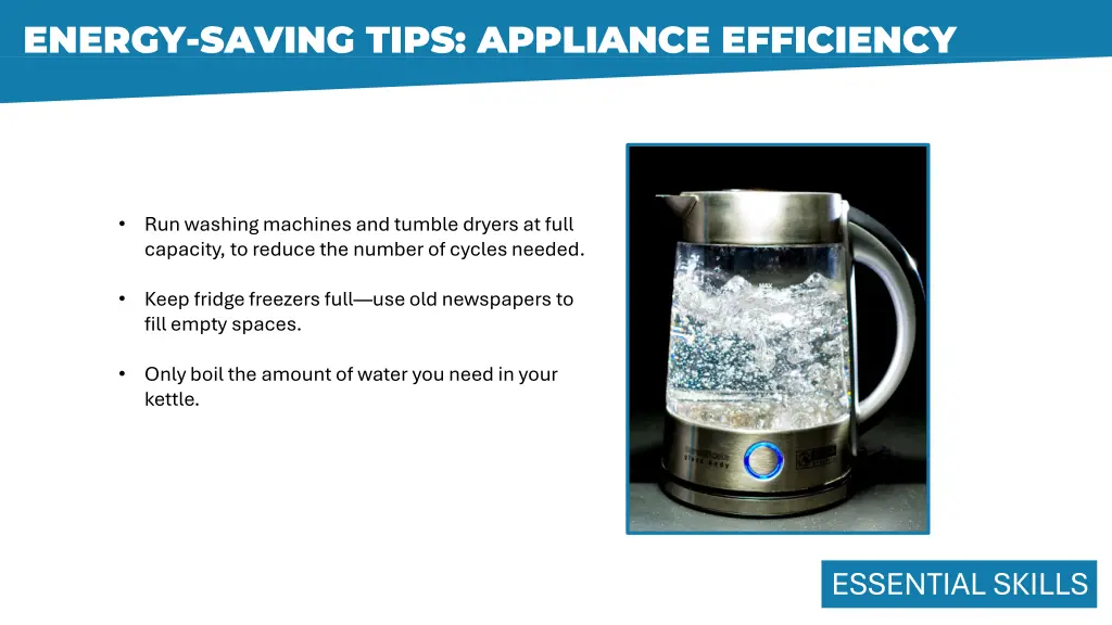 energy saving tips appliance efficiency