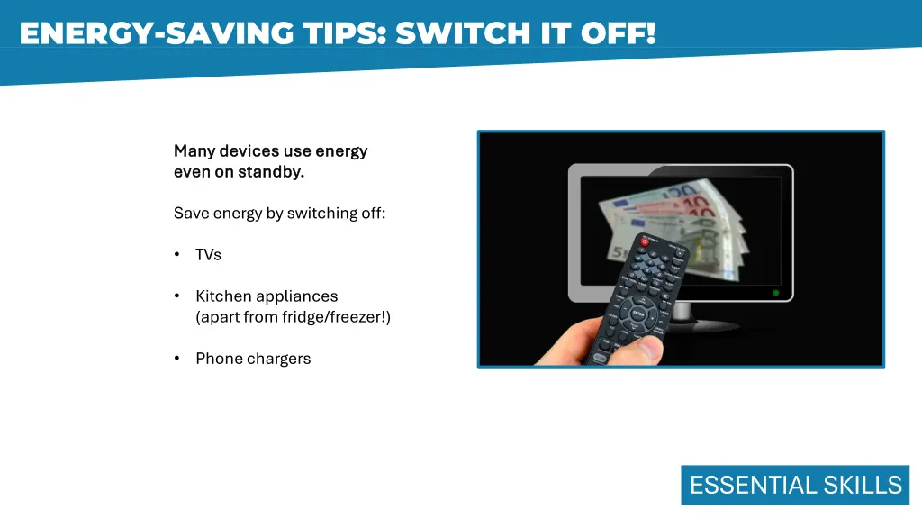 energy saving tips switch it off