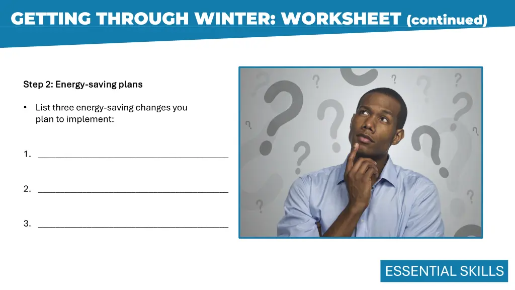 getting through winter worksheet continued