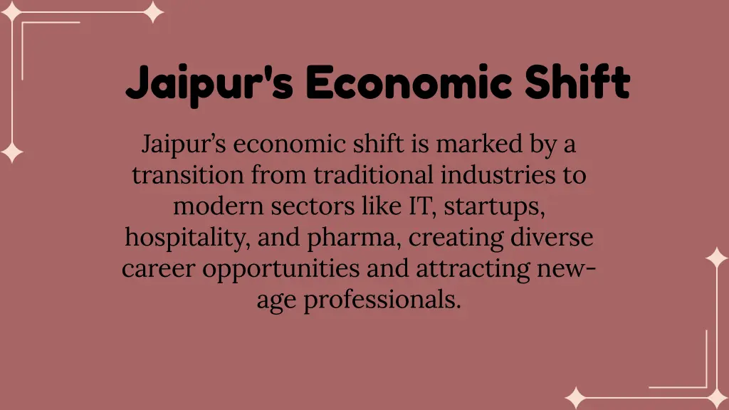 jaipur s economic shift