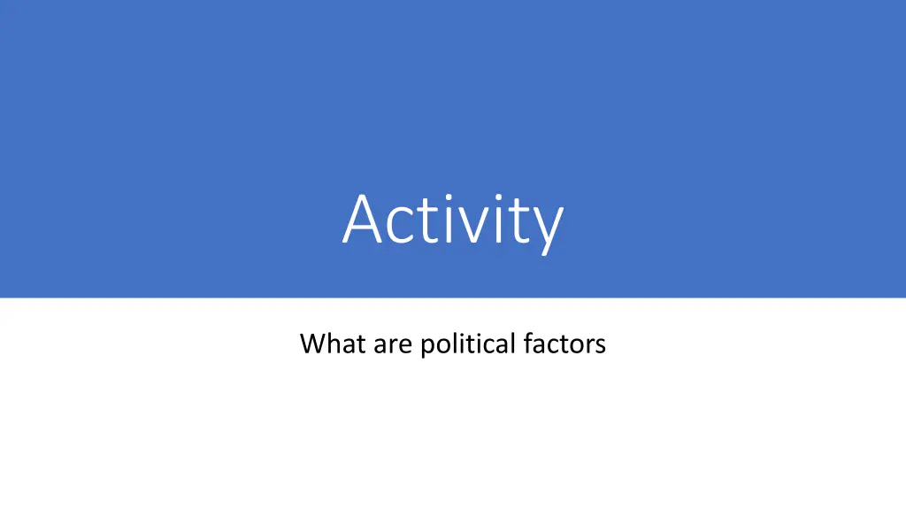 activity
