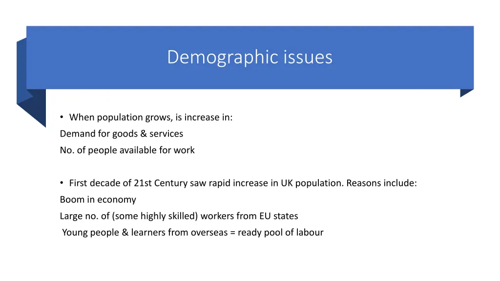 demographic issues