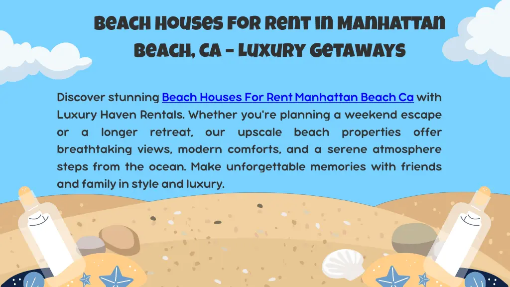 beach houses for rent in manhattan beach