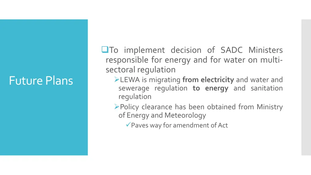 to implement decision of sadc ministers