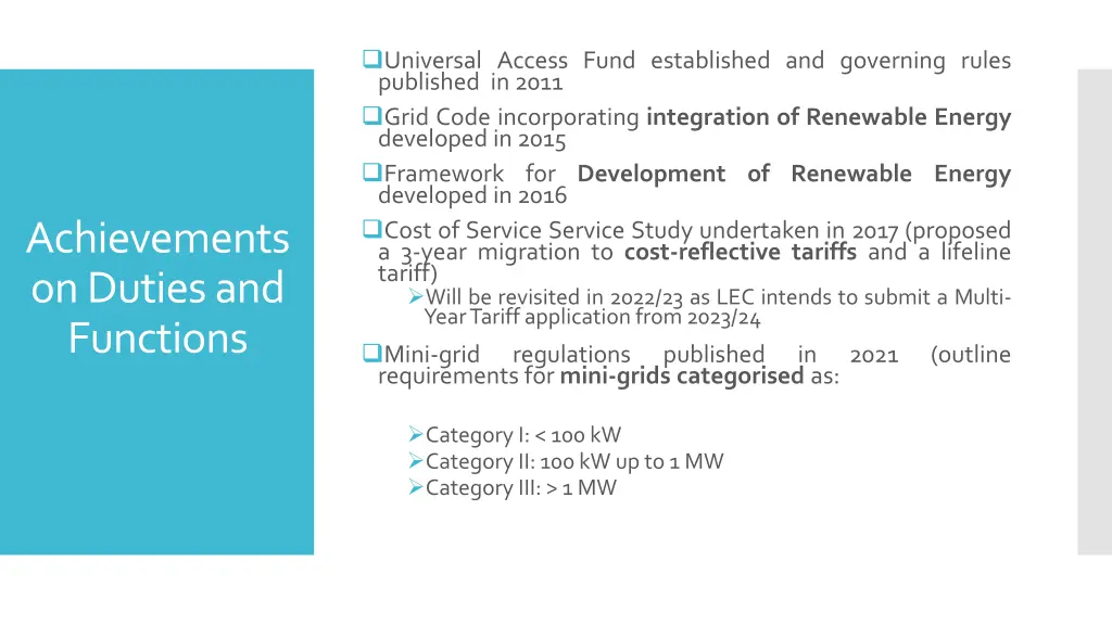 universal access fund established and governing