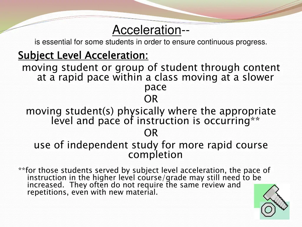 acceleration