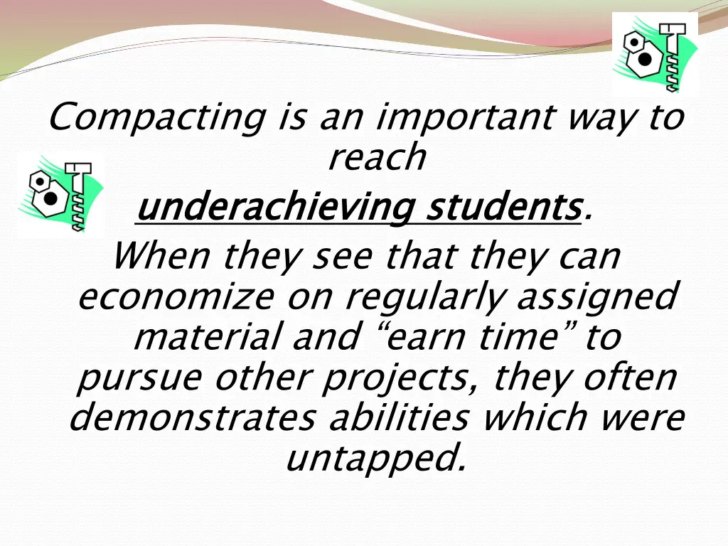 compacting is an important way to reach