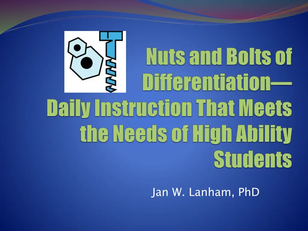 jan w lanham phd