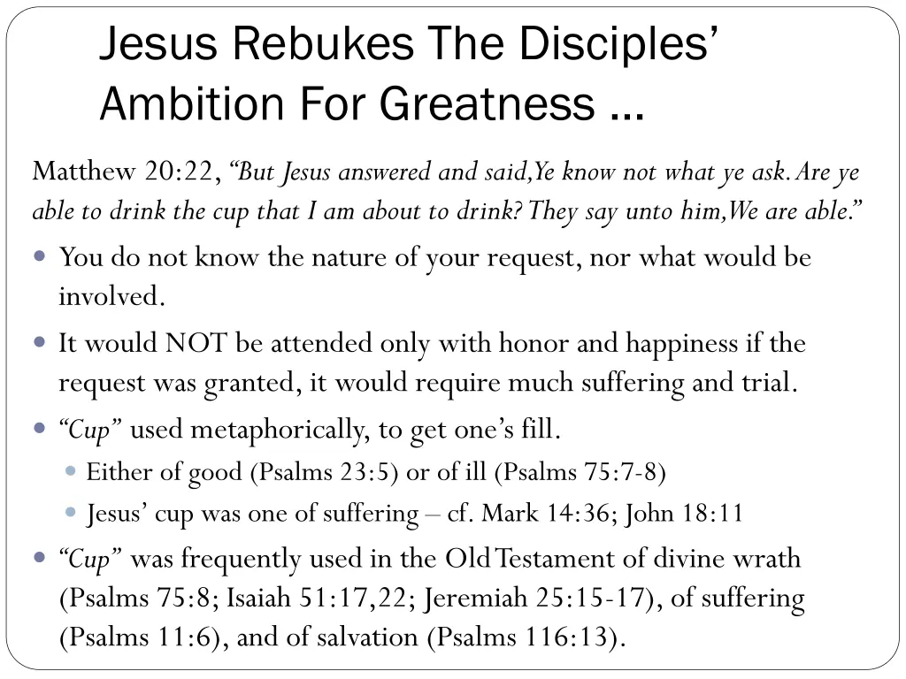 jesus rebukes the disciples ambition for greatness 3