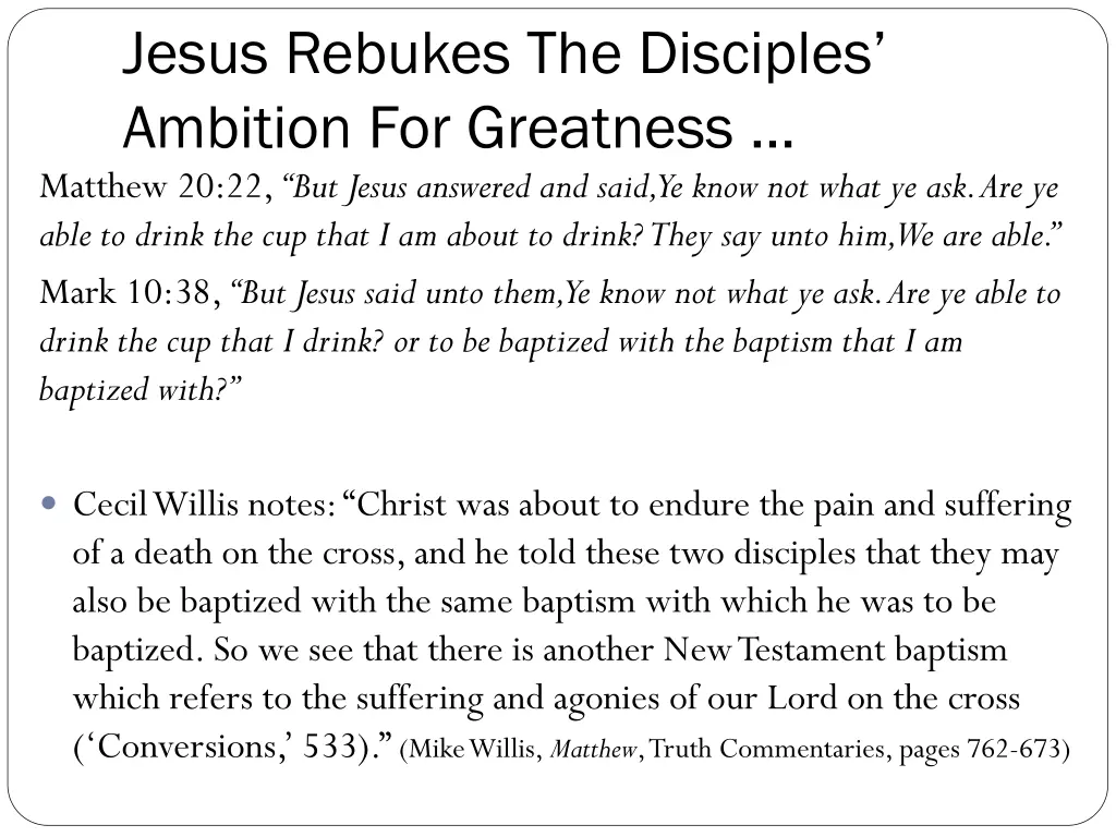 jesus rebukes the disciples ambition for greatness 5