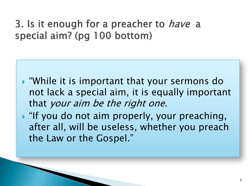 while it is important that your sermons