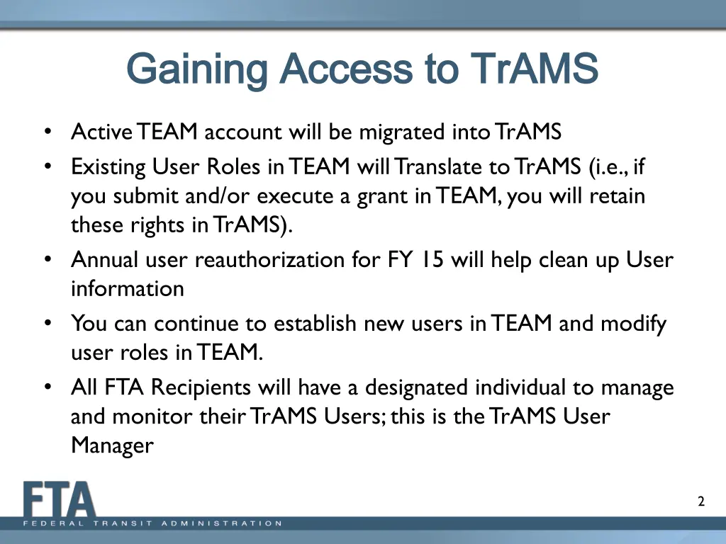 gaining access to trams gaining access to trams
