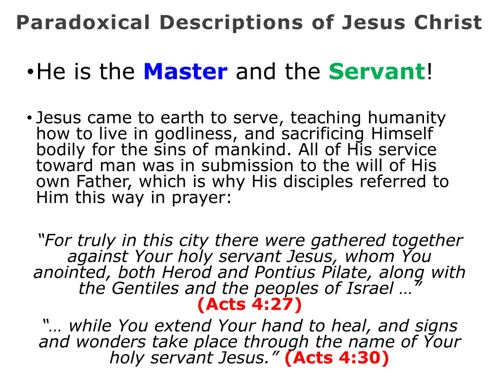 paradoxical descriptions of jesus christ 17