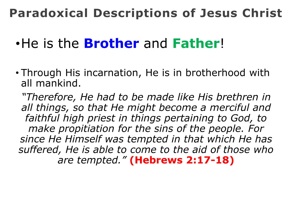 paradoxical descriptions of jesus christ 23