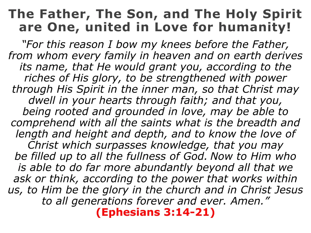 the father the son and the holy spirit
