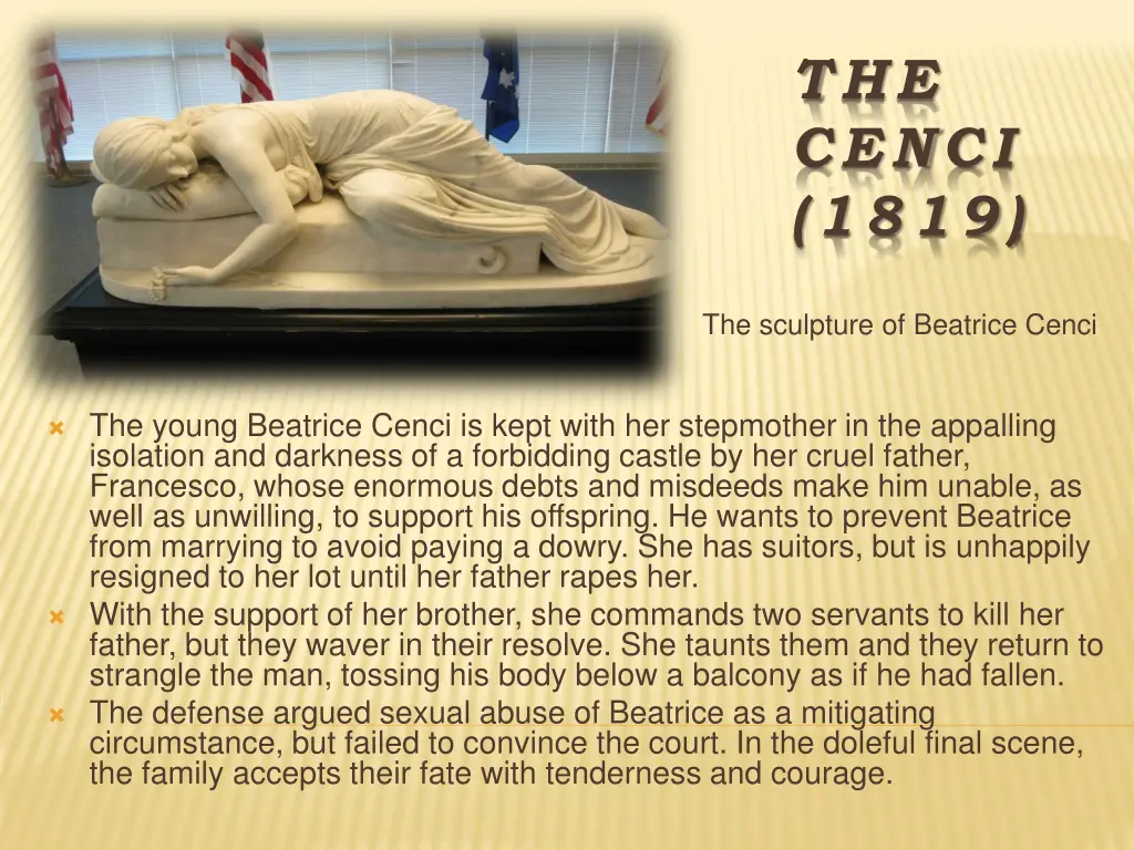 the cenci 1819