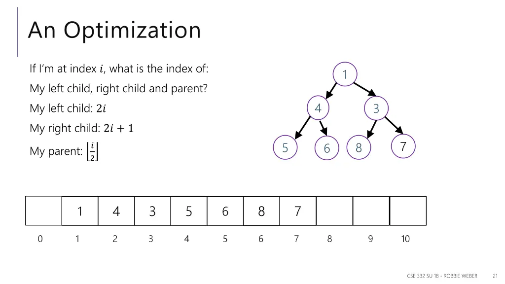 an optimization 1