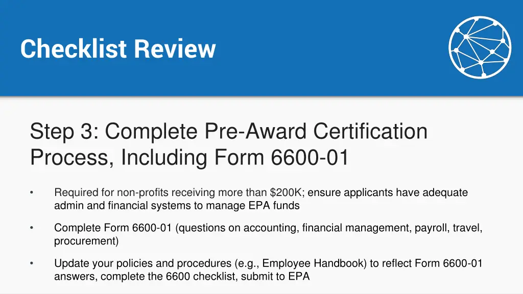 checklist review 3