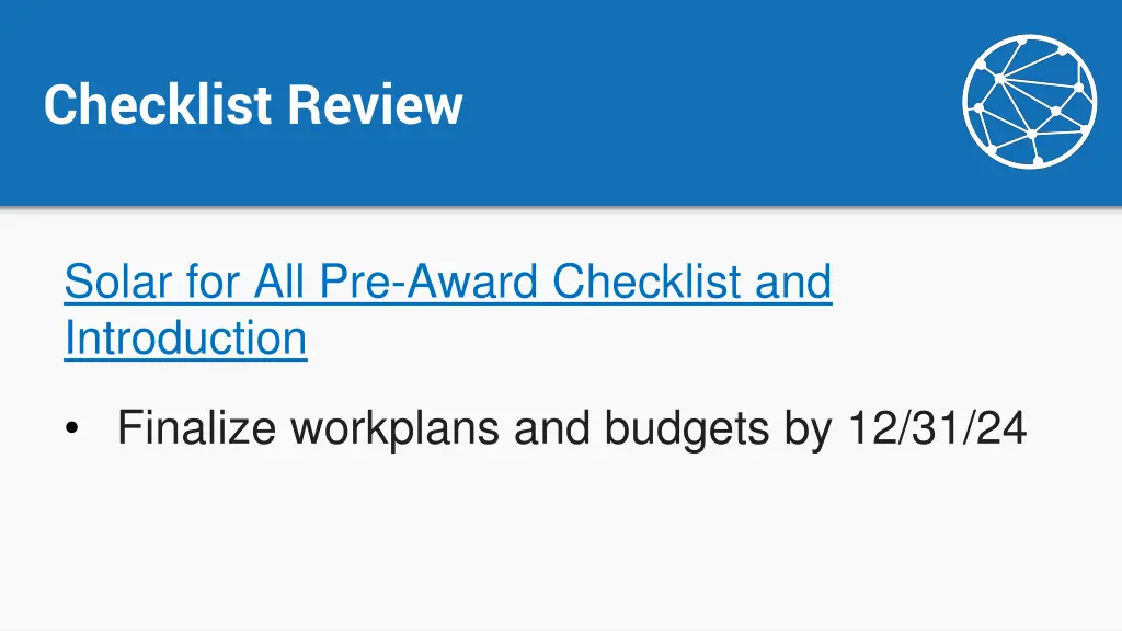 checklist review