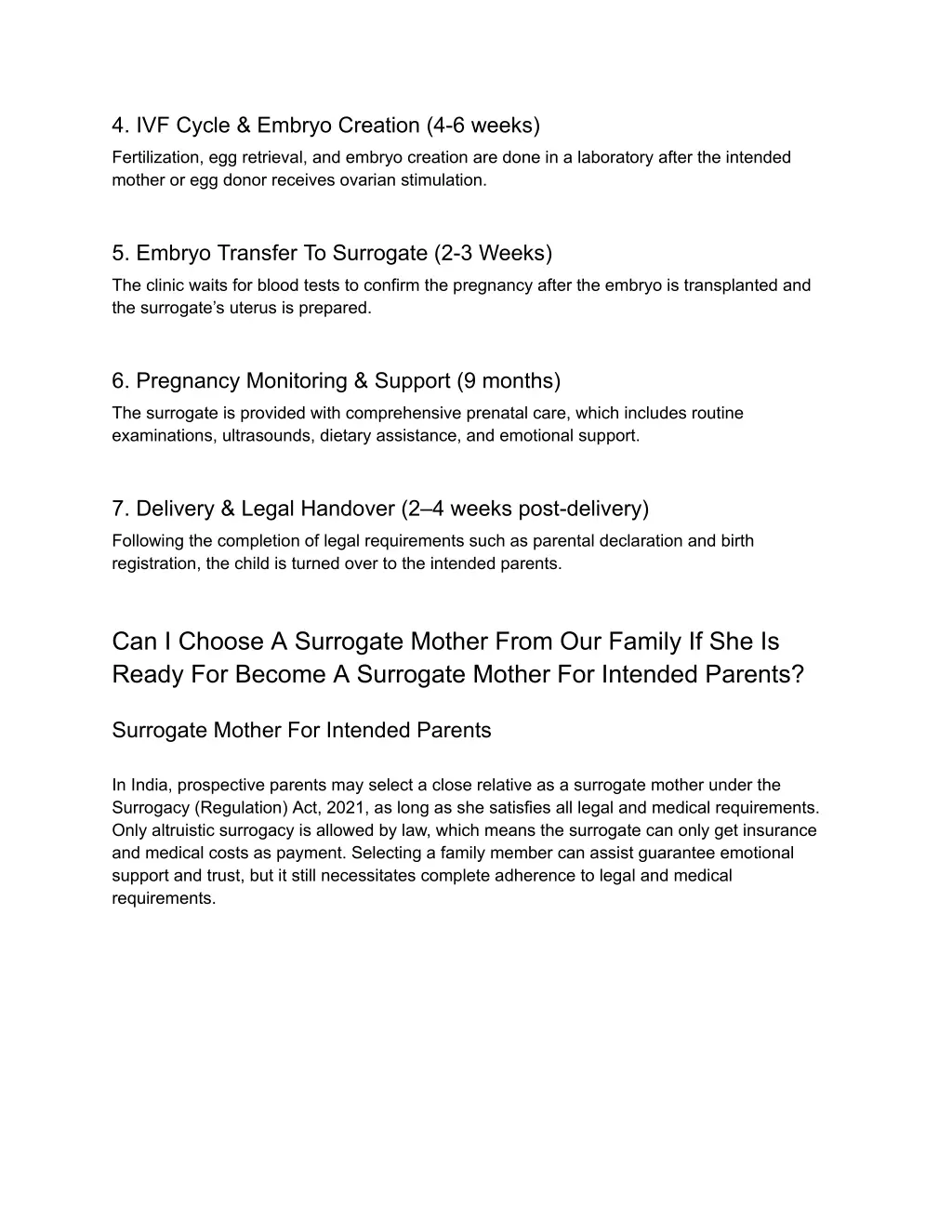 4 ivf cycle embryo creation 4 6 weeks