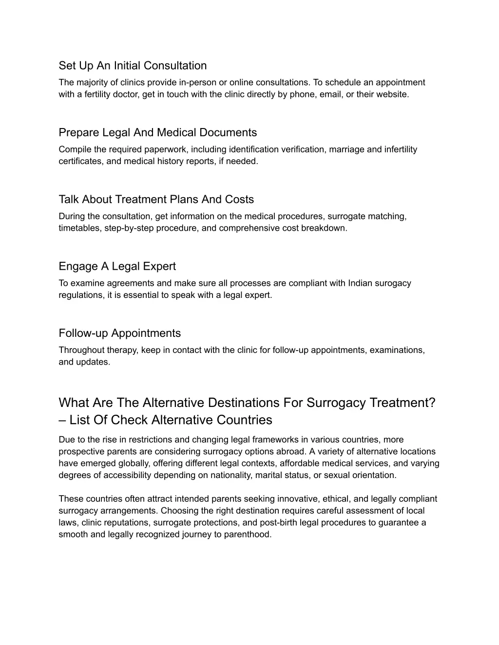 set up an initial consultation