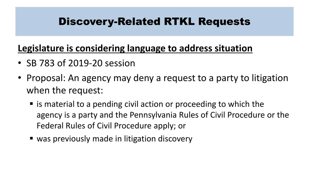 discovery related rtkl requests 1