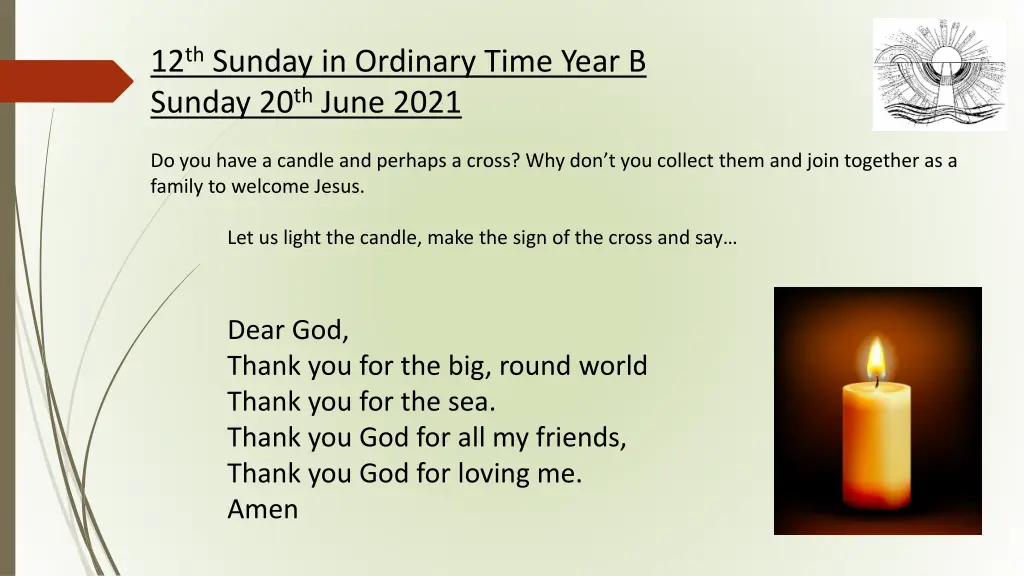 12 th sunday in ordinary time year b sunday
