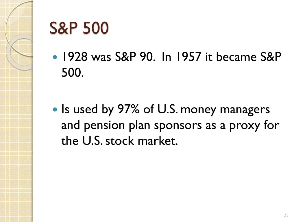 s p 500