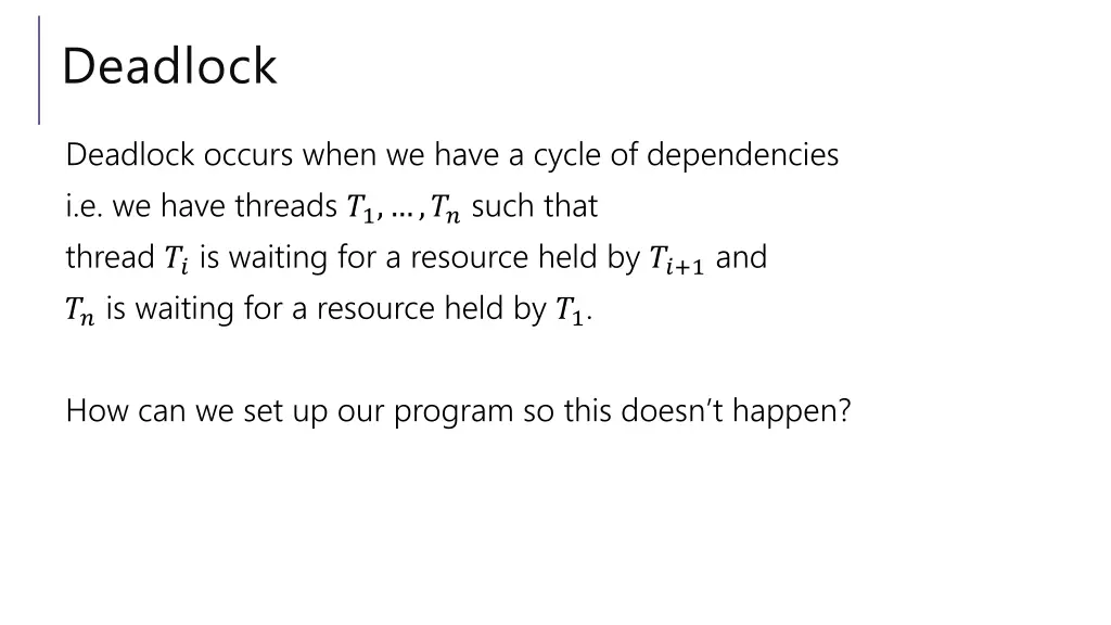 deadlock 1