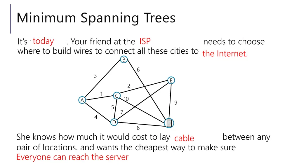 minimum spanning trees 3