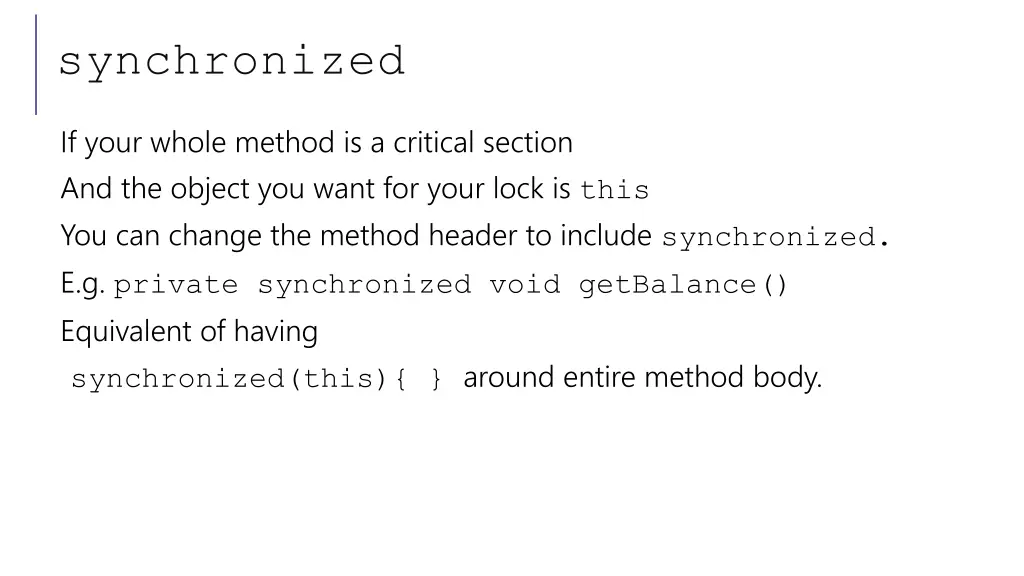 synchronized 1
